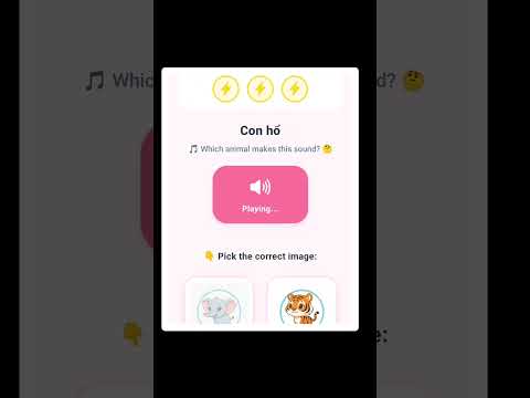Animal Sounds Learning Game