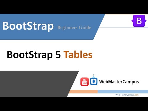 Bootstrap Tables