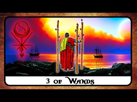 3 of WANDS Tarot Card Explained ☆ Meaning, Secrets, Reversed, Reading ☆