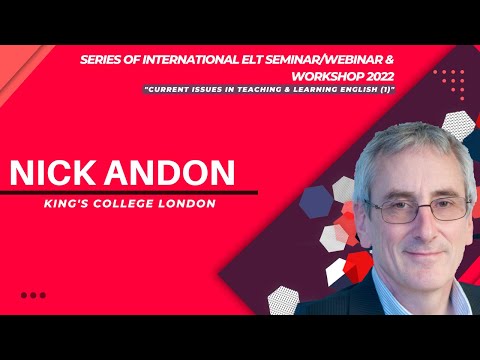 Nick Andon ~ 1st Speaker "Current Issues in Teaching & Learning ...