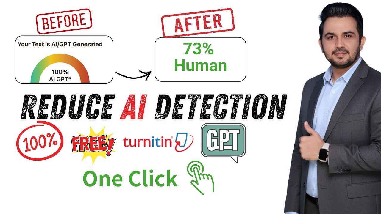 How to reduce turnitin AI detection and Plagiarism for FREE