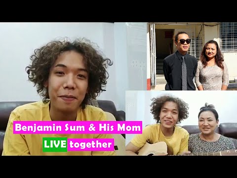 Benjamin Sum Facebook LIVE with his Mom - Sing together