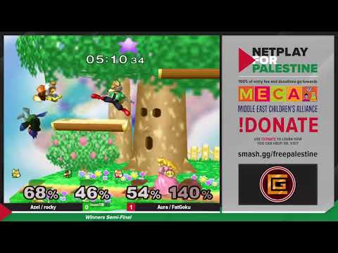 Netplay for Palestine - Azel + rocky vs Aura + FatGoku - Doubles