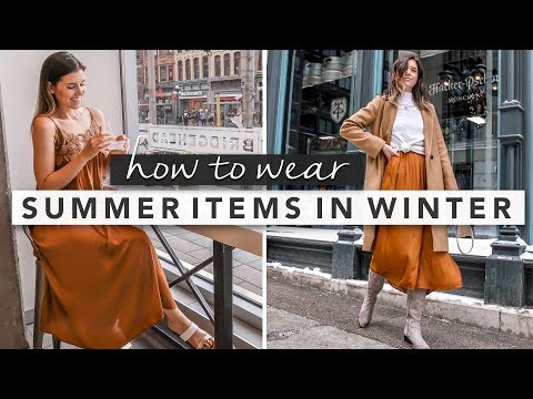 How to Winterize Summer Clothes and Outfit Ideas | by Erin Elizabeth