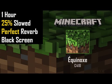 Ultimate Immersive Minecraft Music - 1 Hour, 25% Slowed, Reverb, Black Screen