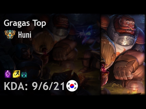 Gragas Top vs Maokai - Huni - KR Challenger Patch 7.2