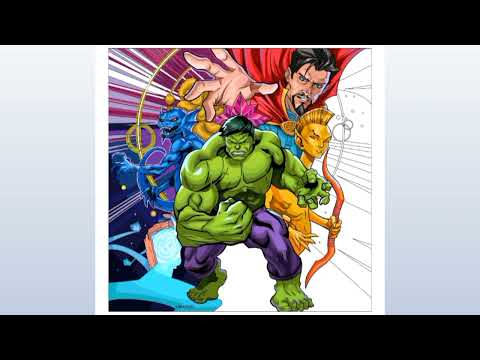 HULK AND DR STRANGES | HAPPY COLORING APP