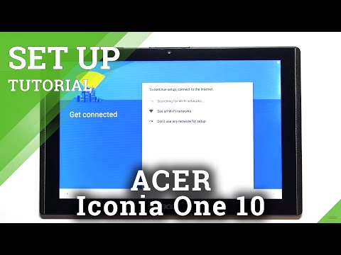 How to Activate ACER Iconia One 10 – Initial Set Up / First Configuration