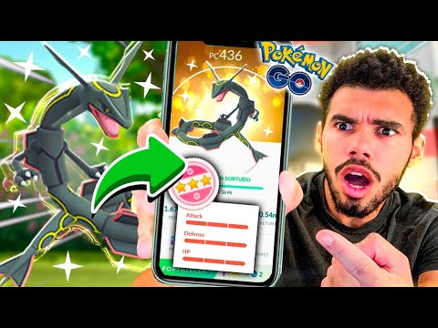 RAYQUAZA LUCKY SHINY TEM 1 CHANCE DE SER 100% & TROCA DE OURO - POKEMON GO | Cris |