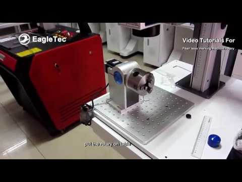 How to Use Fiber Laser Marking Machine Rotary Axis - Most Detailed Tutorials Video