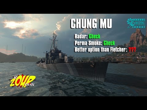 World of Warships Chung Mu Preview - Fletcher with Radar and Perma Smoke