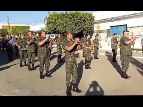Banda Militar da 1ª CIA de Infantaria de Paulo Afonso -BA, em Olho D'Água do Casado -AL