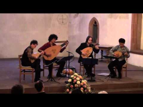 Delight in Disorder playing Nicholas Vallet: A Suite for four lutes