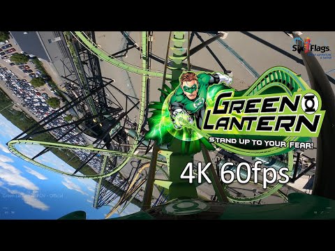 Official Green Lantern POV - 4k 60fps - Six Flags Great Adventure