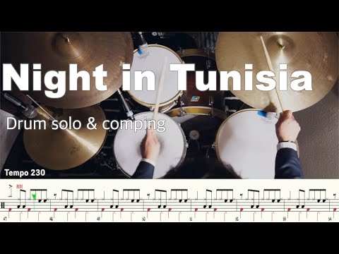#nightintunisia #artblakey A Night In Tunisia / Art Blakey drum solo transcription / Tutorial