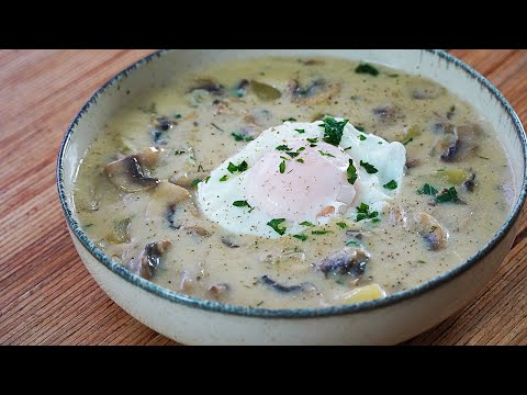 SOPA DE CHAMPIÑONES. FÁCIL Y RÁPIDO
