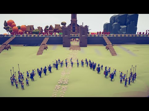 85x ROMAN ARMY DEFENCE CASTLE FROM ALL FACTION | Totally Accurate Battle Simulator - TABS