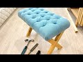How To Make A Tufted Bench - A Unique & Eye-Catching Piece of Home Decor | DIY by Polkilo