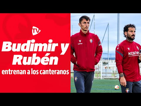 Ante Budimir y Rubén García entrenan con los canteranos | Club Atlético Osasuna