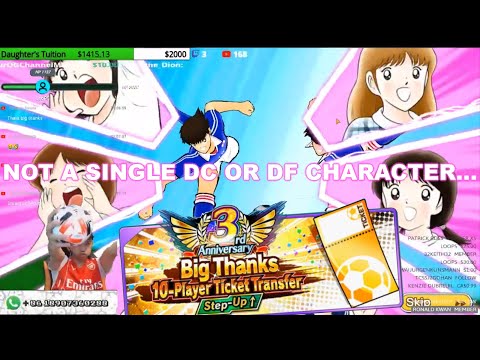 Captain Tsubasa Dream Team WARRING WORLD WARRIORS PASCAL STEP-UP TRANSFER HIGHLIGHTS PART 1!