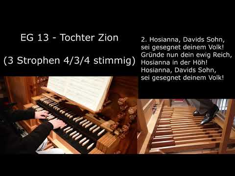 EG 13 - Tochter Zion - Orglsätze mit Liedtext