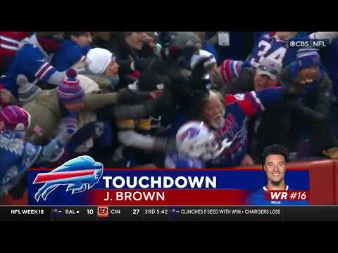 John Brown LAST TD as a Buffalo Bill - Bills vs. Patriots, 1/8/23
