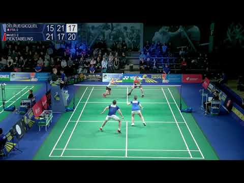 Match point - France (Delrue / Gicquel) vs Netherlands (Piek / Tabeling) - EMTC 2019
