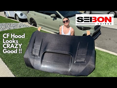 Subaru WRX STI Seibon Carbon Fiber Hood Install