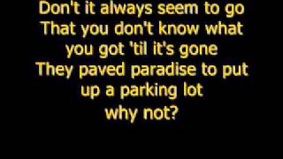 Counting Crows - Big Yellow Taxi (lyrics)