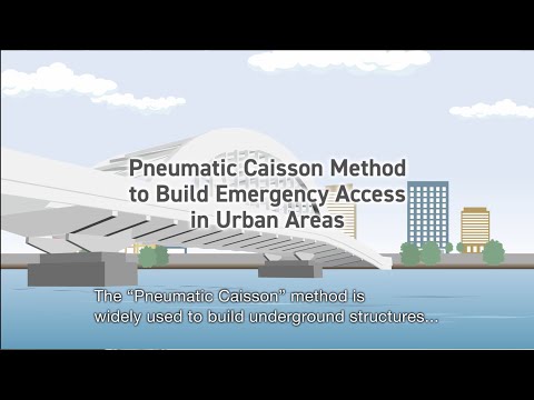 Pneumatic Caisson Method to Build Emergency Accesses in Urban Areas