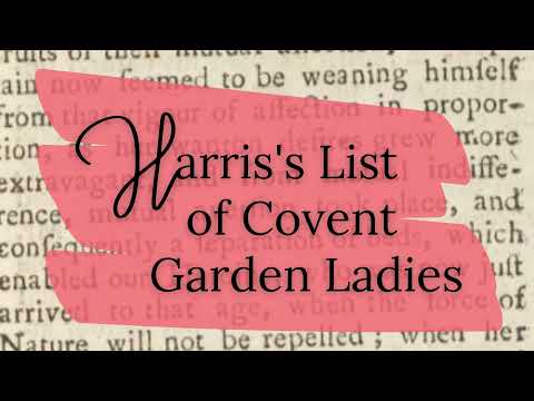 Harris's List of Covent Garden Ladies | Amorous Histories Podcast