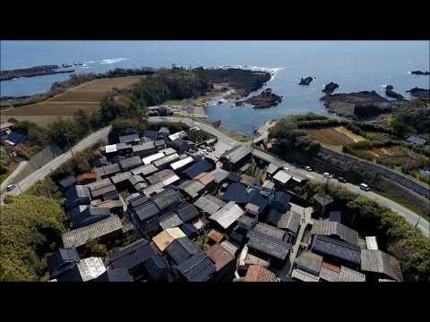 【佐渡空撮】宿根木（千石船と船大工の里）