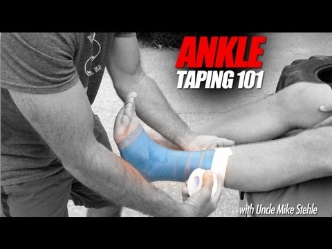 How to Tape Ankles for Athletes - Best Ankle Taping Video - Mike Stehle
