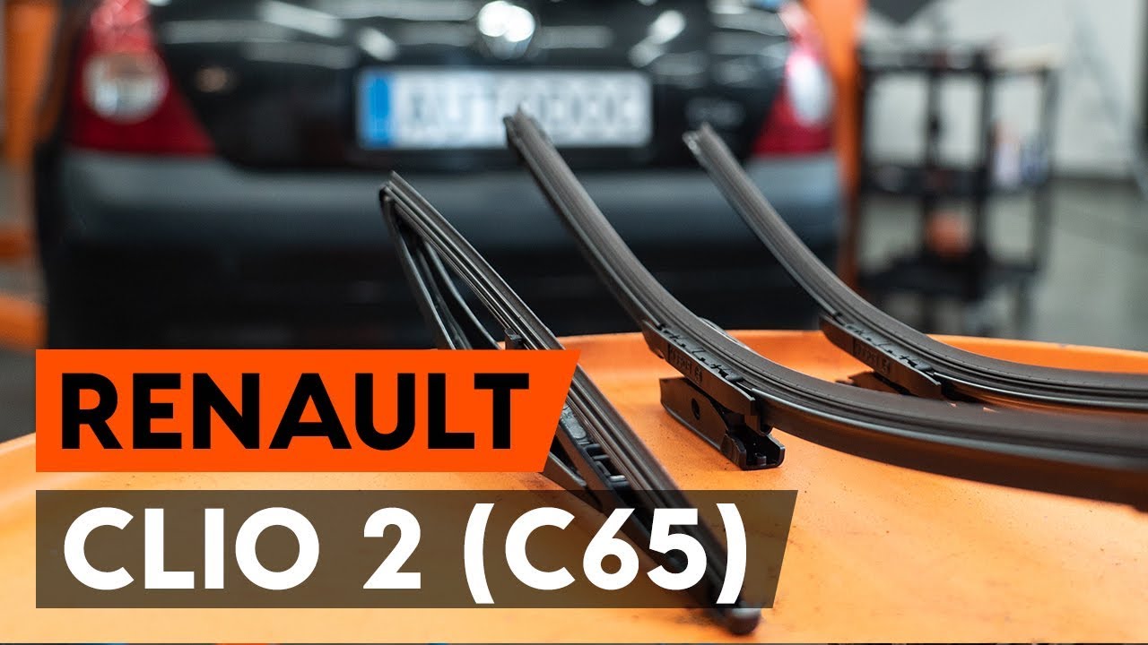 Kaip pakeisti Renault Clio 2 valytuvų: priekis - keitimo instrukcija