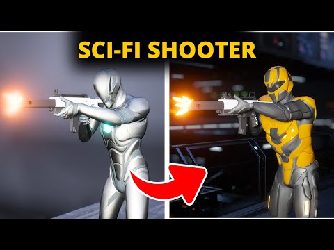 How to Make an INSANE Sci-Fi Shooter Game in 12 Minutes!