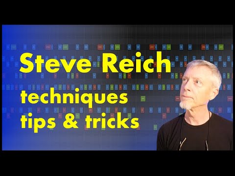 Steve Reich - minimalist techniques for any composer.