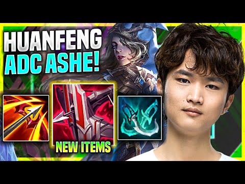 HUANFENG PICKS ASHE WITH NEW ITEM IMMORTAL SHIELDBOW! - SN Huanfeng Plays Ashe ADC vs Twitch!