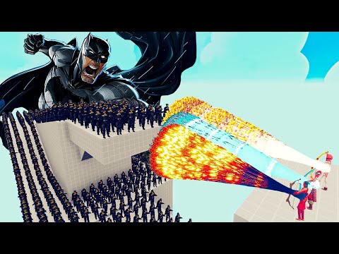 100x BATMAN + 2x GIANT vs 3x EVERY GOD - Totally Accurate Battle Simulator TABS