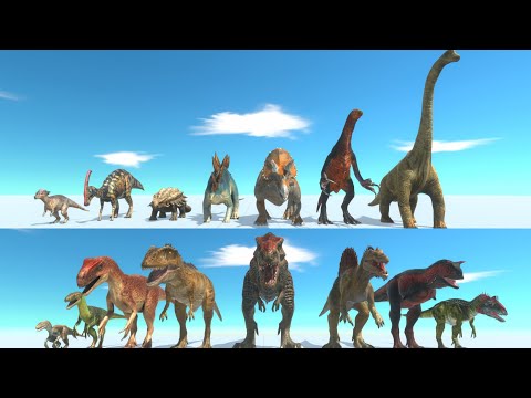 Carnivore Dinosaurs vs Herbivore Dinosaurs - Animal Revolt Battle Simulator