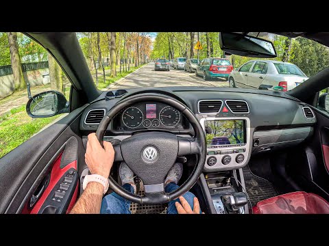 2007 Volkswagen EOS Coupe Cabrio [2.0 TDI DPF 140HP] |0-100| POV Test Drive #1671 Joe Black