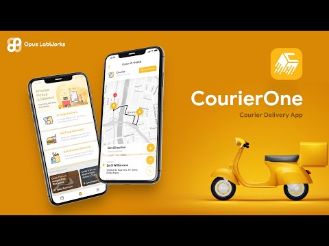 CourierOne Delivery Flutter Video