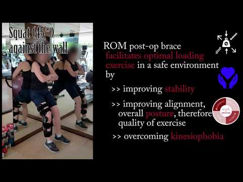 Optimal Loading knee post op exercises with Donjoy XROM