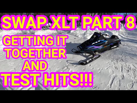 Swap Meet XLT Part 8: Getting it together and Test Hits!! Vintage Polaris XLT 600 triple snowmobile