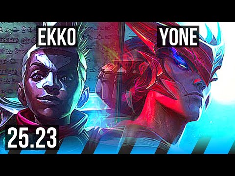 EKKO vs YONE (MID) | EUW Grandmaster | 25.23
