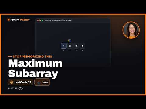Maximum Subarray Leetcode 53 Running Scan Prefix Suffix Java