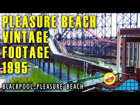 BLACKPOOL PLEASURE BEACH - Vintage Footage - 1995