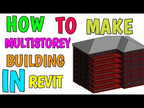 👷🏻‍♂️16 || HOW TO CREATE MULTIPLE STOREY BUILDING IN REVIT ARCHITECTURE || in hindi and urdu ||