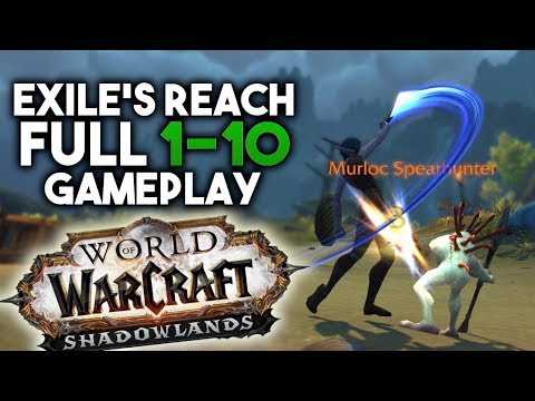 FULL Exile's Reach Starting Zone Gameplay - Shadowlands Alpha