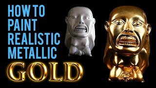 How to Paint Realistic Metallic Gold