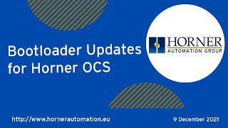 Bootloader Updates for Horner OCS All in one Controller